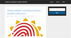 Desktop Screenshot of checkaadharcard.com